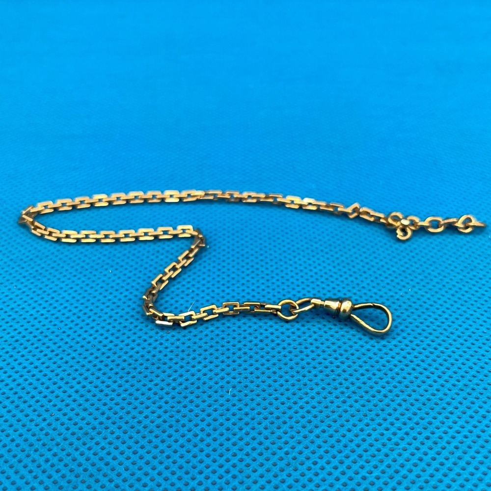 Simmons Rose Gold Toned Metal Unisex Adult 9.5" Antique Watch Chain *READ